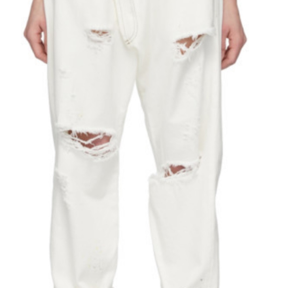 R13 Women's Boyfriend Jeans in White